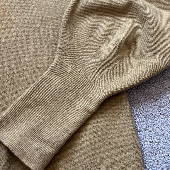 Scotch & Soda Cowl Neck Cotton Chartreuse Sweater Size S - Picture 4 of 10